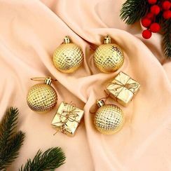 Набор украшений пластик Рассвет 4,5 см., золото, Зимнее Волшебство (3556997)