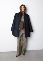 Брюки из шелка и вискозы Боттега Венета желтый/синий