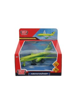 Самолет детский металлический 20 см Авиалайнер