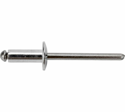 Вытяжная заклепка алюминий-нерж. 5.0x12.0 К11 ув. бортик 250 шт.