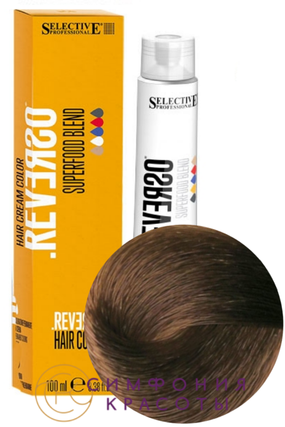 7.34 "Reverso Hair Color" Блонд золотисто-медный 100мл