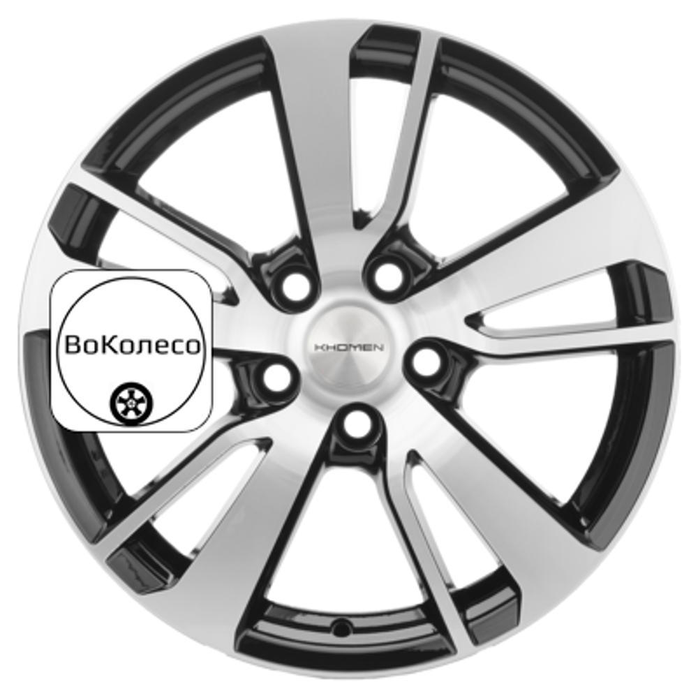 7x17/5x114,3 ET38 D67,1 KHW1704 (Outlander) Black-FP Khomen Wheels