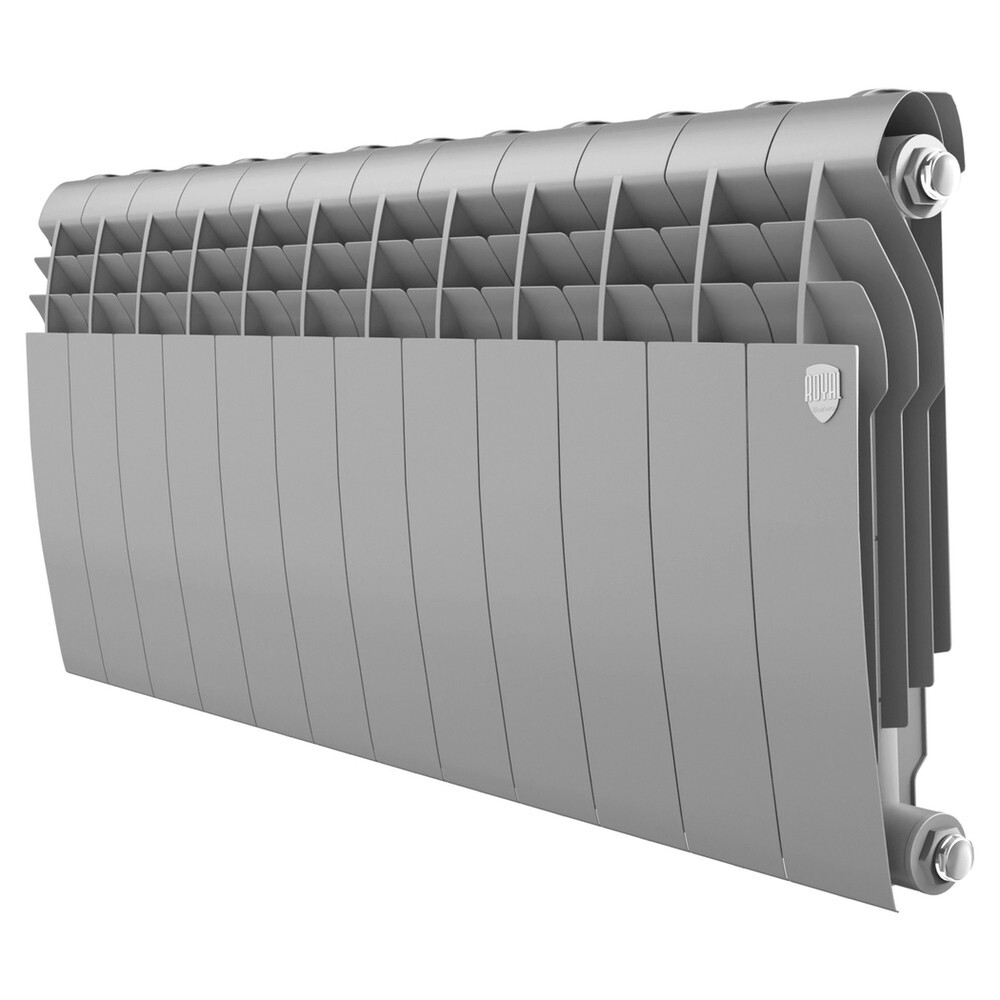 Радиатор биметаллический Royal Thermo BiLiner 350 Silver Satin 12 секций