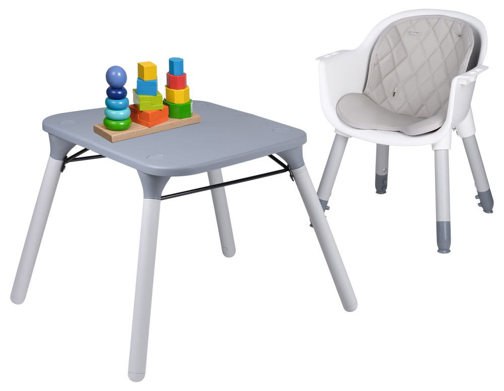 Стульчик для кормления детский Farfello Like (Серый шёлк / Grey Silk)