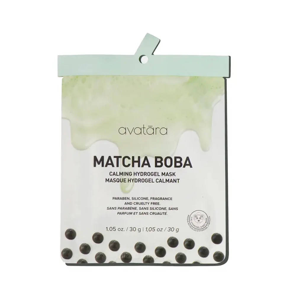 AVATARA Matcha Boba Hydrogel Mask Успокаивающая гидрогелевая маска