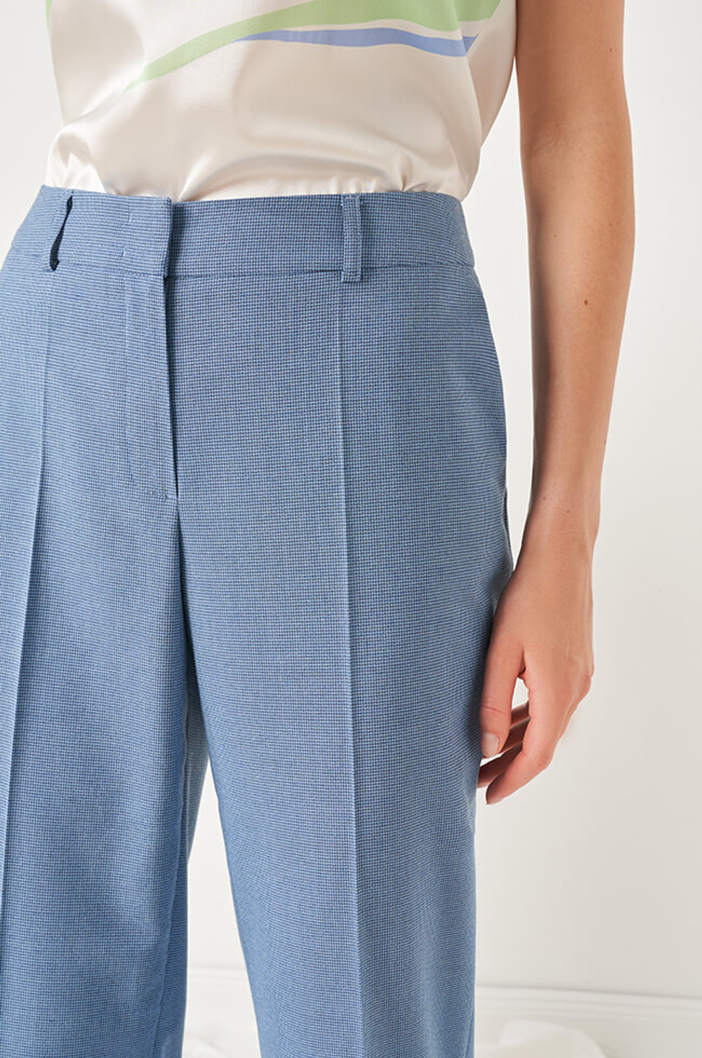 3962 Брюки женские (дымчато-голубой)