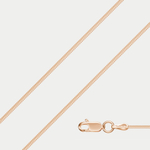 Цепь плетения "Снейк" из розового золота 585 пробы без вставок (арт. НЦ 12-096 0.30)