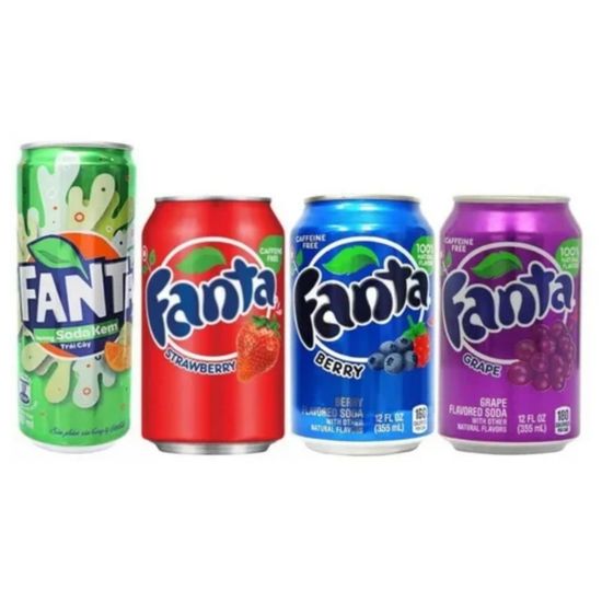 Газированный напиток Fanta Berry со вкусом лесных ягод, 355 мл (США)