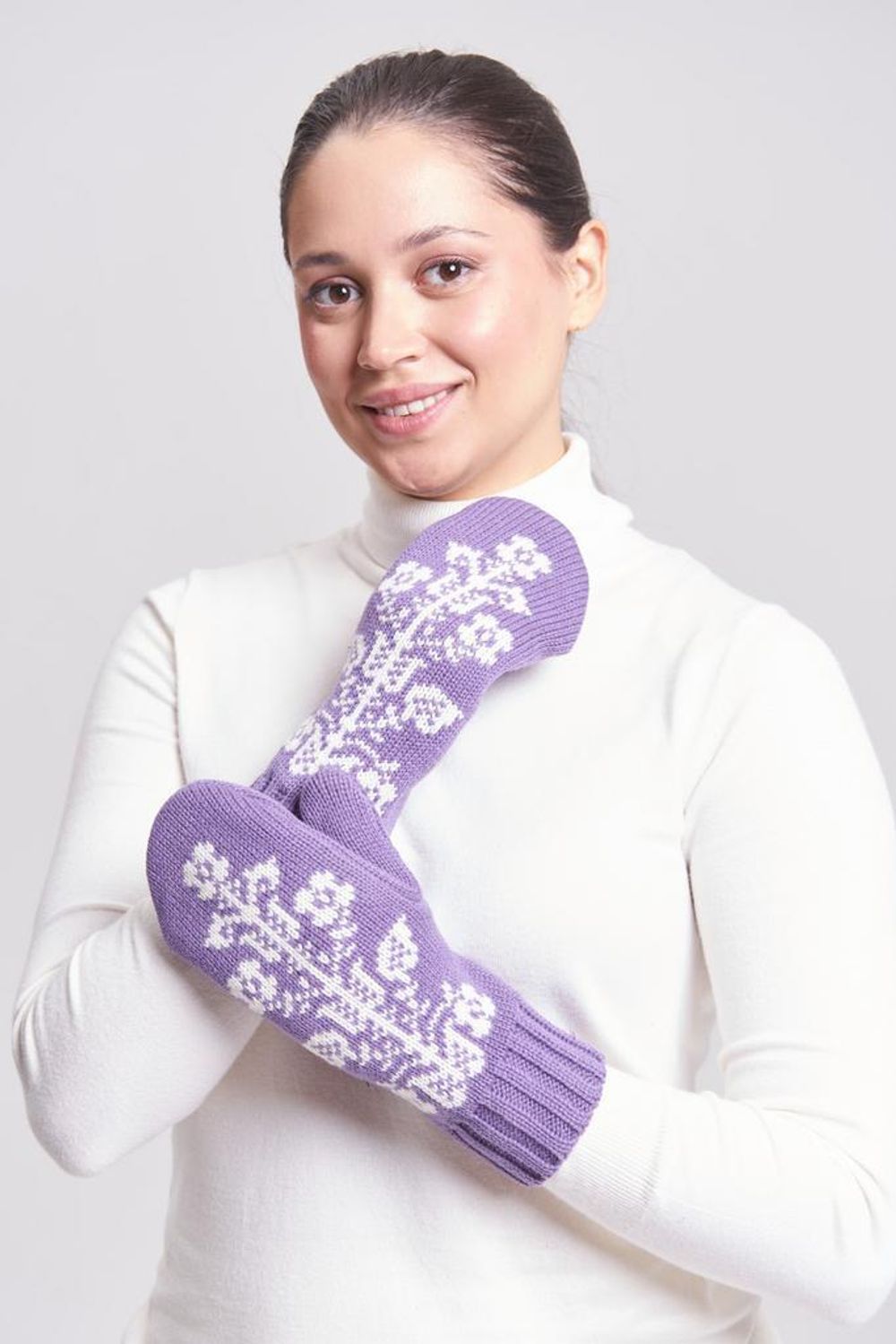 Варежки Idel Древо Жизни сиреневый