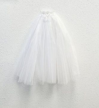 Свадебная мини фата "Мечта невесты", белая с гребешком