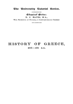 The Making of Athens. A History of Greece, 495-431 B.C. | Arthur Hadrian Allcroft