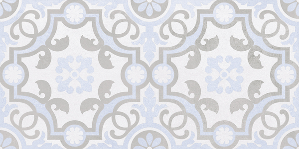 Depo Плитка настенная узор голубой 34017 25х50