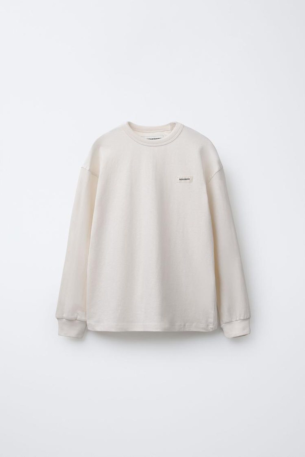 ZARA Х BENSIMON ® ЛОНГСЛИВ С ДЛИННЫМИ РУКАВАМИ, ЖЕЛТОВАТО-БЕЛЫЙ