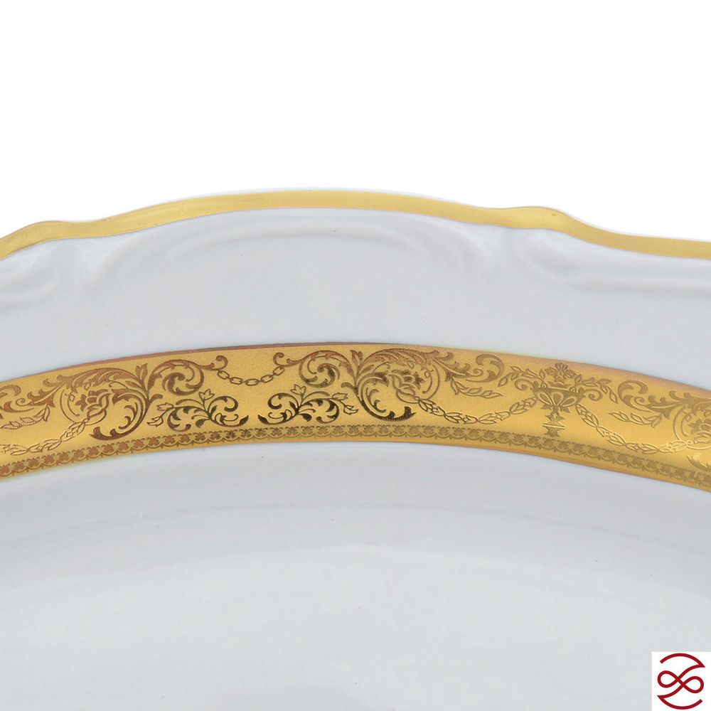 Блюдо овальное Repast Матовая полоса Мария-тереза 38 см 1шт