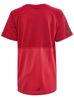 Детская теннисная футболка Babolat Play Crew Neck Tee Boy - Red