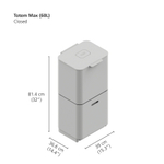 Контейнер для мусора с двумя баками totem max, 60 л, белый