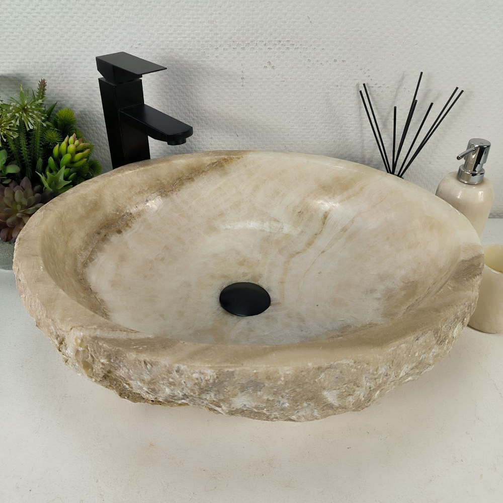 Раковина из оникса Erozy White EO-64449 52*43*16 0168