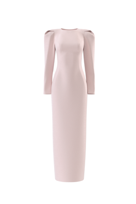 «Lily Grace» платье миди с акцентными плечами