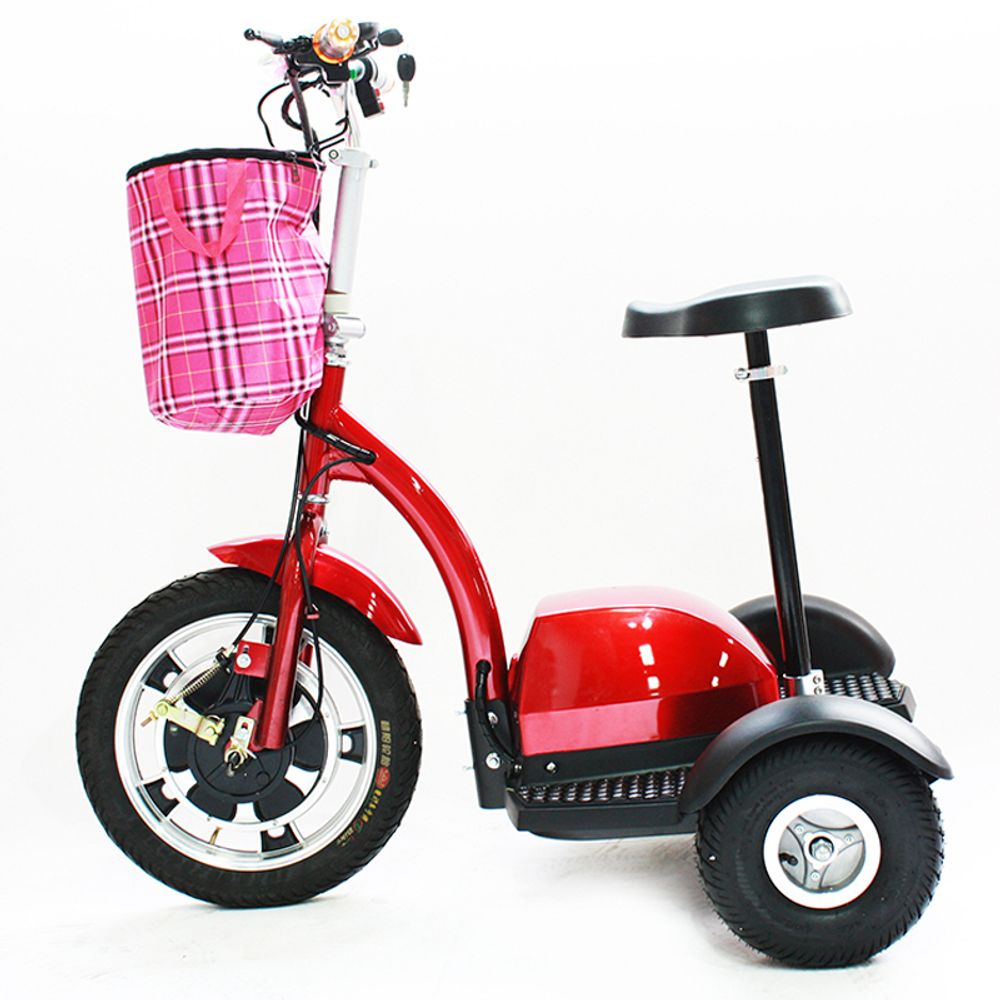 Трехколесный электросамокат Mytoy, 500W, 48V, красный