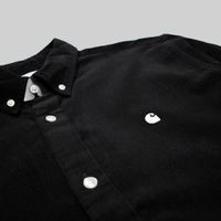  Рубашка мужская Carhartt WIP Madison Fine Cord артикул:I030580_black - купить в магазине Дайс