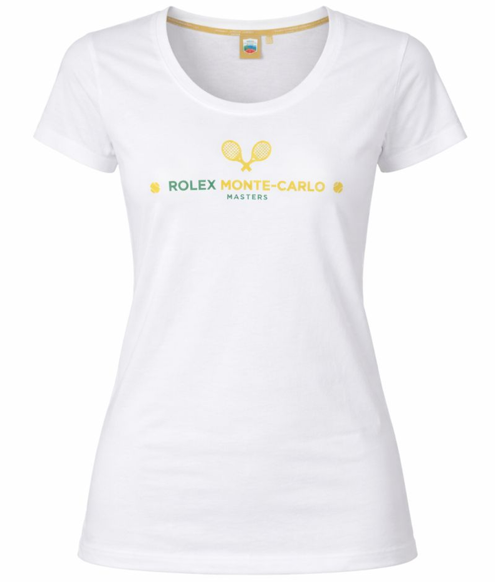 Женская футболка Monte-Carlo Rolex Masters Logo - white
