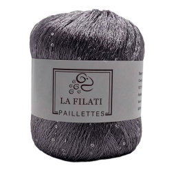 Пряжа Paillettes, 50г, 275м, 100%полиэстер (цена за 1 шт)