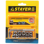 Набор торцевых головок 13 пр, бокс, Stayer, Master, 2-26089-H13