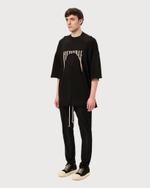 RICK OWENS DRKSHDW ФУТБОЛКА ЧЕРНАЯ TOMMY PORTERVILLE PRINT