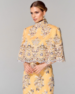 Юбка-карандаш с вышивкой ручной работы