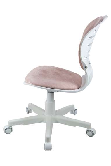 Кресло 1139 FW PL White велюр Bliss 08 розовый