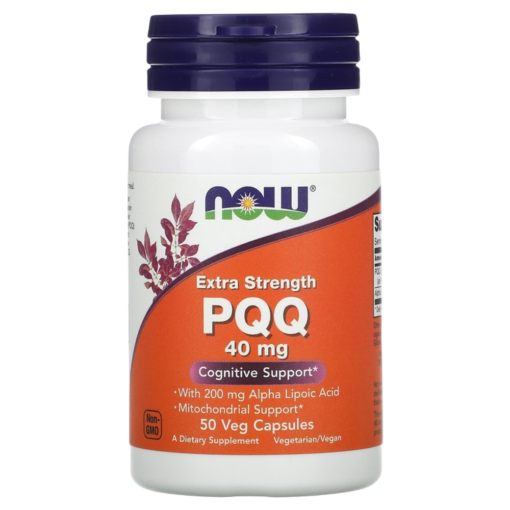 Now Foods PQQ 40 mg 50 Veg Capsules , Пирролохинолинхинон