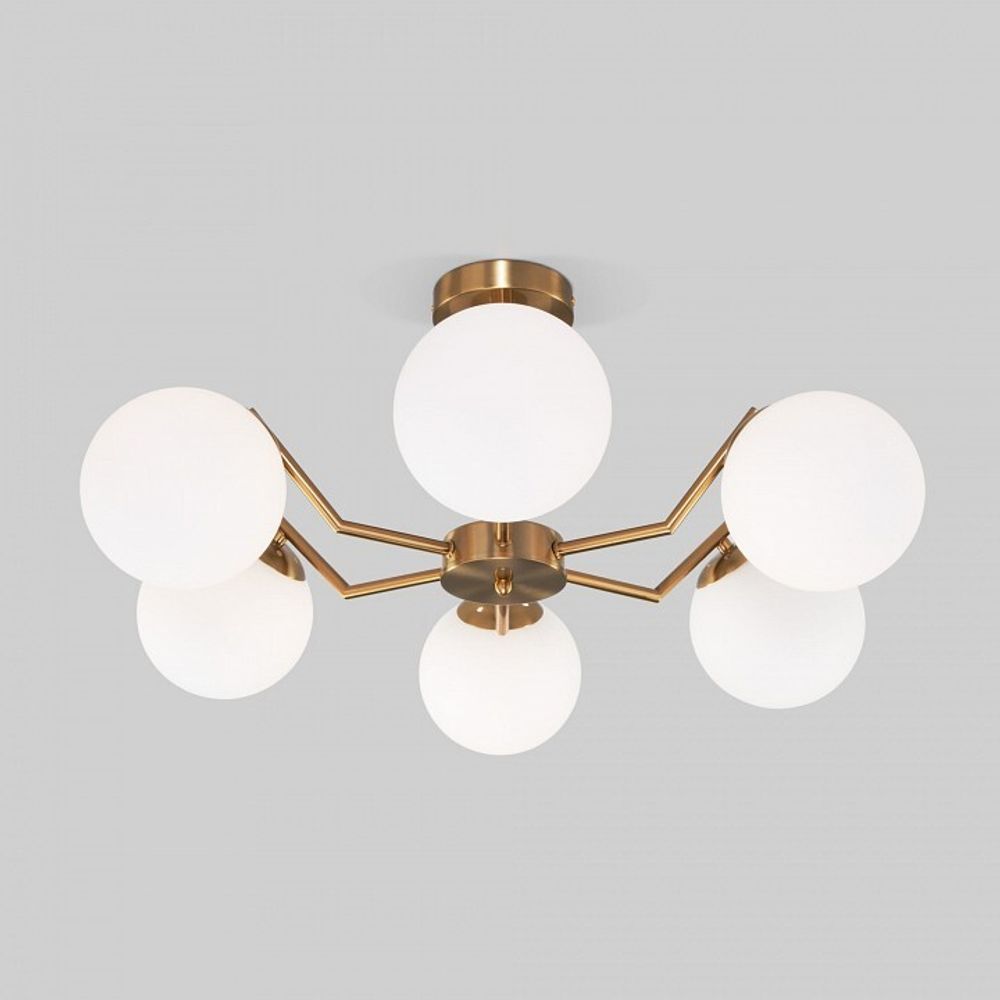 Люстра на штанге Eurosvet Frost 70154/6 латунь