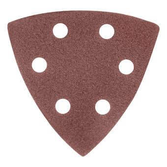 Треугольник абразивный на ворсовой подложке под "липучку", перфорированный, P 40, 93 мм, 5 шт Matrix