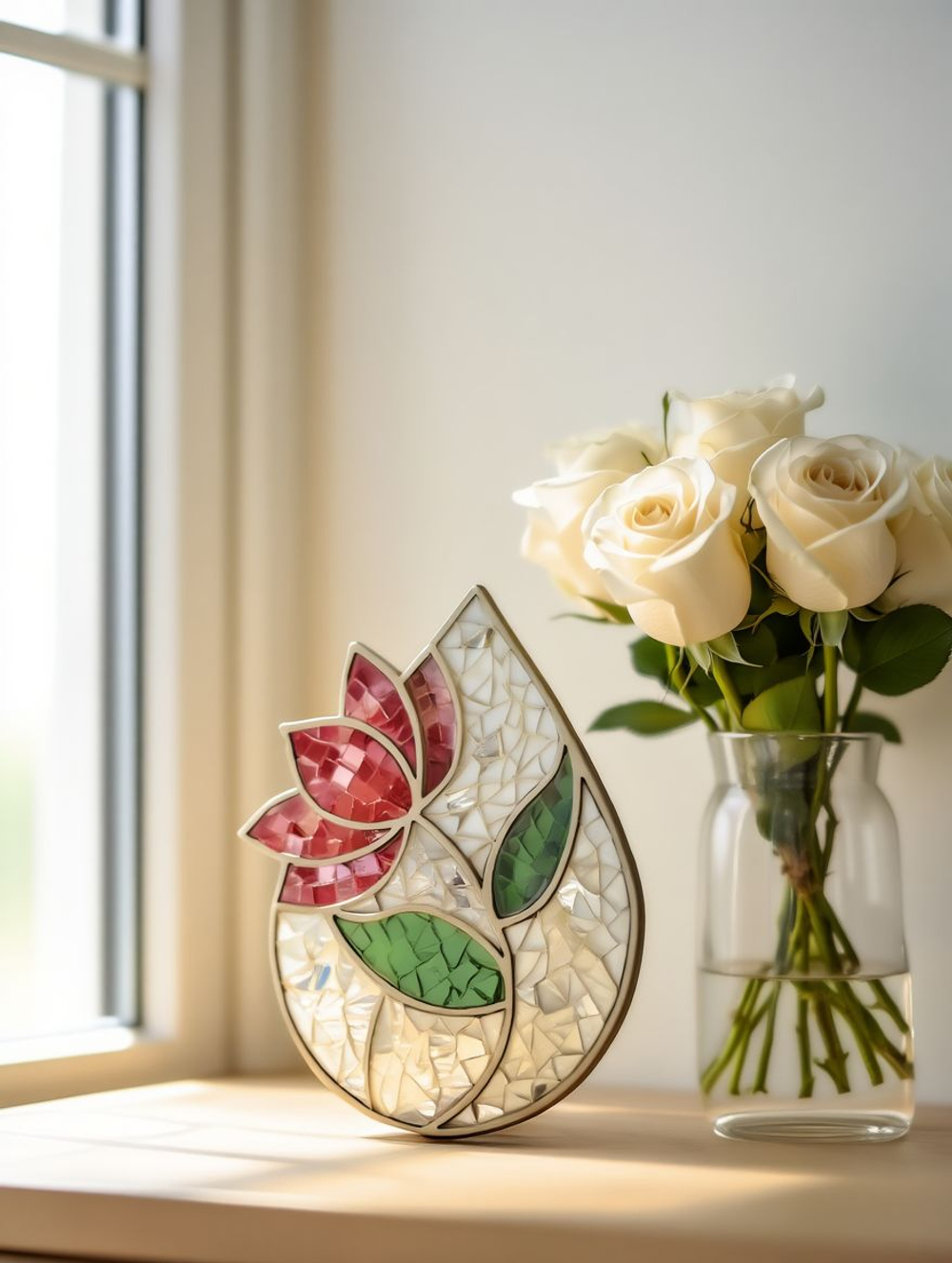 Набор для творчества стеклянная мозаика Цветок Колокольчик 19 см