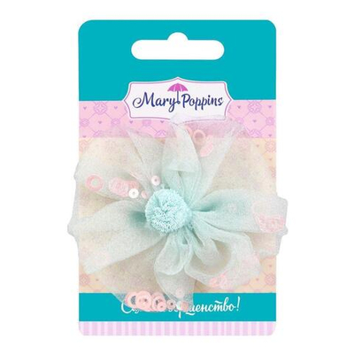 Зажим для волос "Бирюза", 8 см, ассорт.