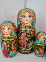 Матрешка 18см "Царевна лягушка" 5 мест
