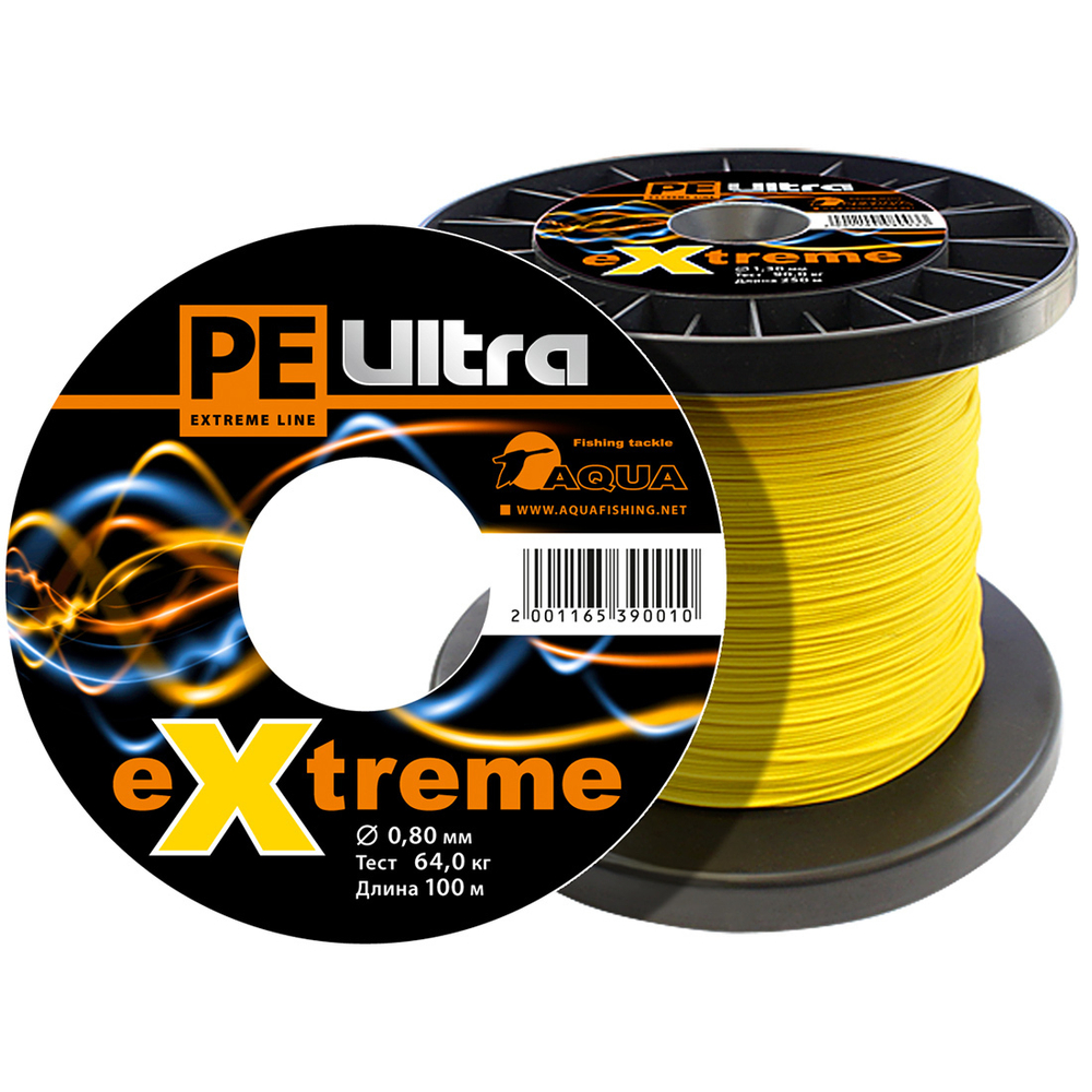 Плетеный шнур для рыбалки AQUA PE ULTRA EXTREME