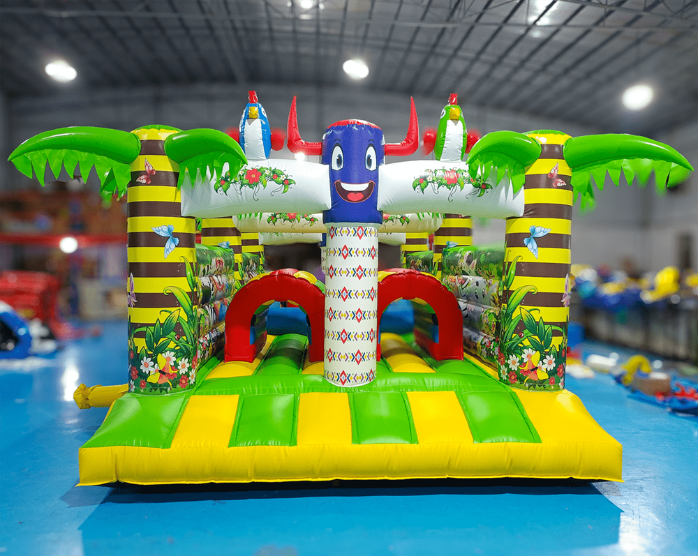 Надувная полоса препятствий «Туземцы», 7х4х2,7 м.