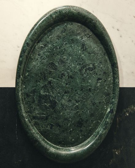 Поднос Lenorel из зеленого мрамора 43 x 28 см