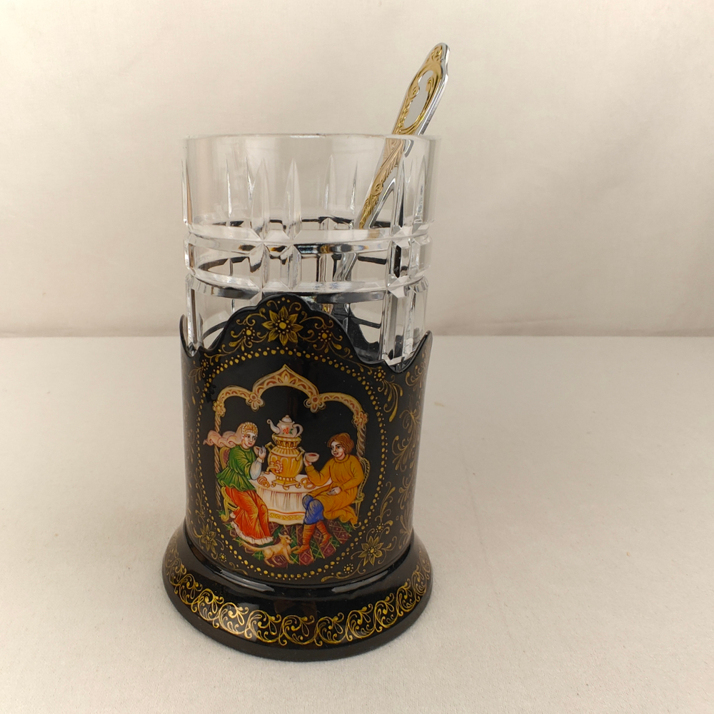 Чайный набор "Чаепитие" (Ручная роспись Палех)