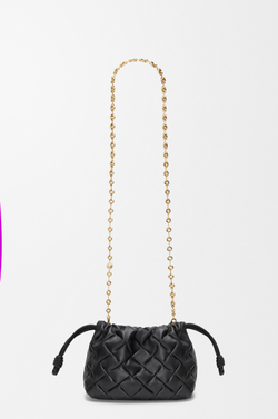 Loewe Сумка-мини Flamenco из жатой телячьей кожи наппа, черный