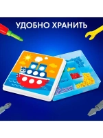 Конструктор винтовой «Конструктики» с шуруповёртом, 223 дета