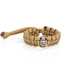 Браслет с шармом Белка из мельхиора - армейский паракорд