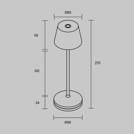 Настольная аккумуляторная лампа Maytoni Modern Nook MOD494RL-L1BSK