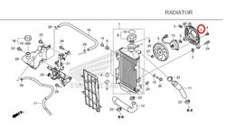 19015-KZZ-902 (19015-KZZ-901). SHROUD COMP. Honda CRF250L-M-Rally 2012-2020