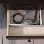 Комод с 4 ящиками - IKEA IDANAS/IDANÄS, 104x118 см, темно-коричневый ИДАНЭС ИКЕА