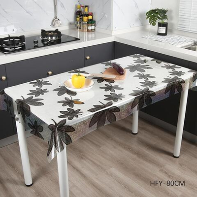 Клеенка 80см*20м прозрачная с печатью, HFY-80CM