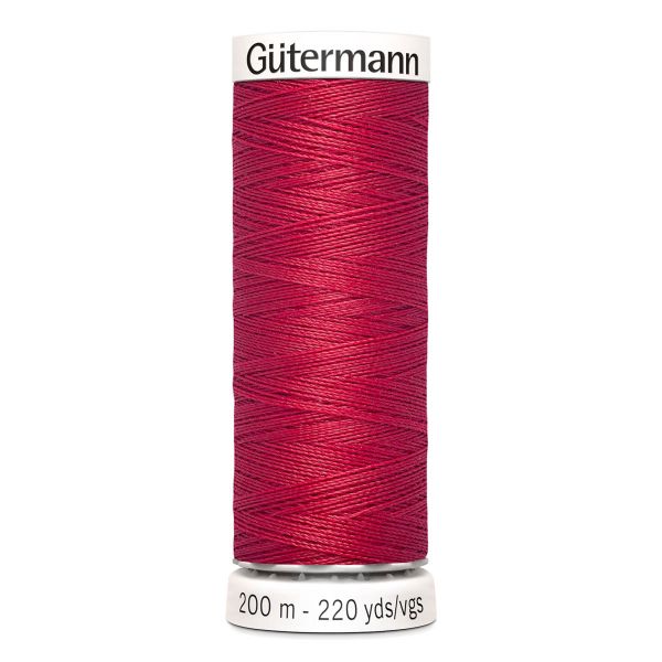 Нитки универсальные Gutermann Sew-all 100 (200 метров), 5 кат. | 383 малиново-красный