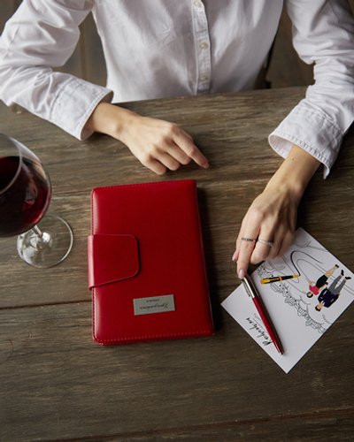 Подарочный набор с гравировкой: Ежедневник недатированный и Шариковая ручка Parker Jotter K160, цвет: Blue