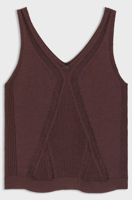 BOSS Топ вязаный с ажурными вставками